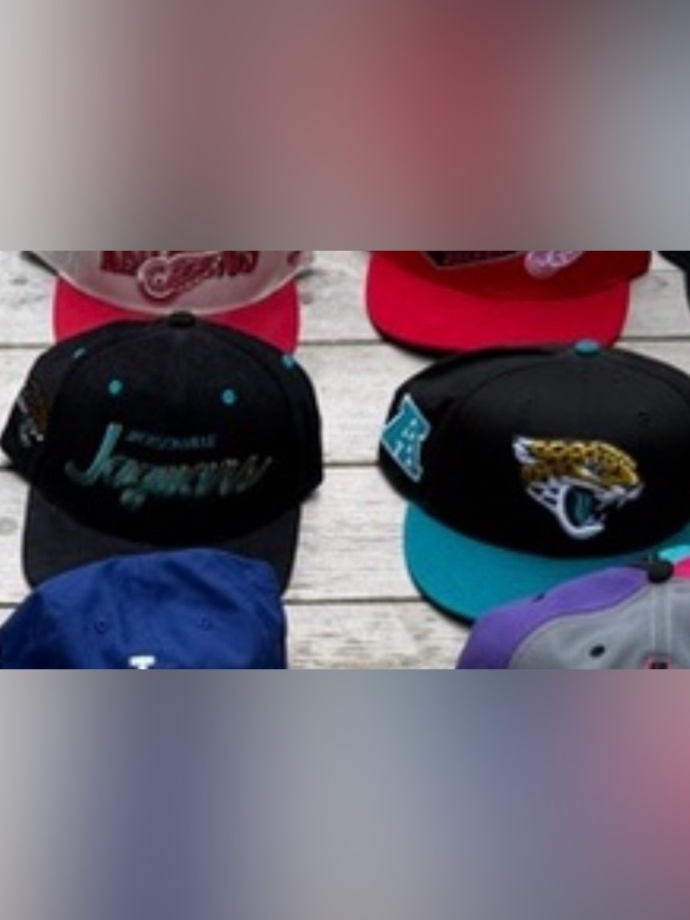 Two Jaguars snapbacks